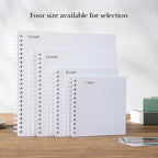 potricher 12 x 12 Inch DIY Scrapbook Album 40 Pages Hardcover Kraft Paper Scrap Book Photo Albums Memory Book for Wedding and Anniversary Family (White, 12 Inch)