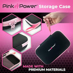 Pink Power Electric Fabric Scissors Box Cutter for Crafts, Sewing, Cardboard, Carpet, & Scrapbooking - Heavy Duty Professional Cutting Tool - Cordless Electric Scissors Fabric Cutter w/Storage Case