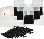 500-Pack Pearled Candle Cotton Wicks for Sand Candles Making - 2 Inch MANNYCOM Metal-Free and Lead-Free Refill Sand Wax Wick for Making DIY (Black)