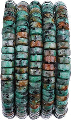 Natural African Turquoise Spacer Beads Caps Loose Semi Gemstone for Beading Jewelry Making 6mmx3mm 38cm