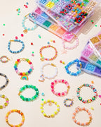 Taybonds DIY Friendship Bracelet Making Kit for Beginners – 6 Boxes Jewelry Beads with Pony, Clay, Letter Beads, Charms & Complete Jewelry Making Tools – Gifts