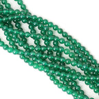 45PCS 8mm Green Agate Gemstone Round Loose Beads for Jewelry Making 1 Strand 15"