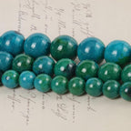 60pcs 6mm Natural Stone Beads Phoenix Stone Beads Energy Crystal Power Gemstone for Jewelry Making, DIY Bracelet Necklace