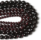 10MM 36PCS Natural Garnet Gemstone Loose Beads for Jewelry Making DIY Bracelet Crystal 1 Strand