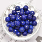 NCB 200pcs 4mm Lapis Lazuli Loose Beads for Jewelry Making, Natural Semi Precious Beads Round Smooth Gemstones Spacer Beads Charms for Necklaces Bracelets (Lapis Lazuli, 4mm 200Beads)