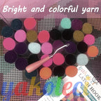 YAKOLECI Latch Hook Kits for Adults, Color Printed DIY Rug Crafts Arts Carpet for Home Decoration Festival Gift 23.6" X 15.8" (Red Snowmen)