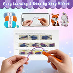 Vakdon 8PCS Crochet Kit for Beginners, 2026 Hallowwen Christmas Knitting Kit with Step-by-Step Video Tutorials, Beginner Crochet Kit Gifts for Kids, Adults