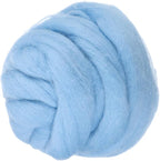 PATIKIL Wool Roving Yarn, 150G/5.3OZ Soft Felting Wool Pure Chunky Roving Yarn Bulk for Needle Felting Knitting Blanket Spinning Weaving DIY Craft, Blue