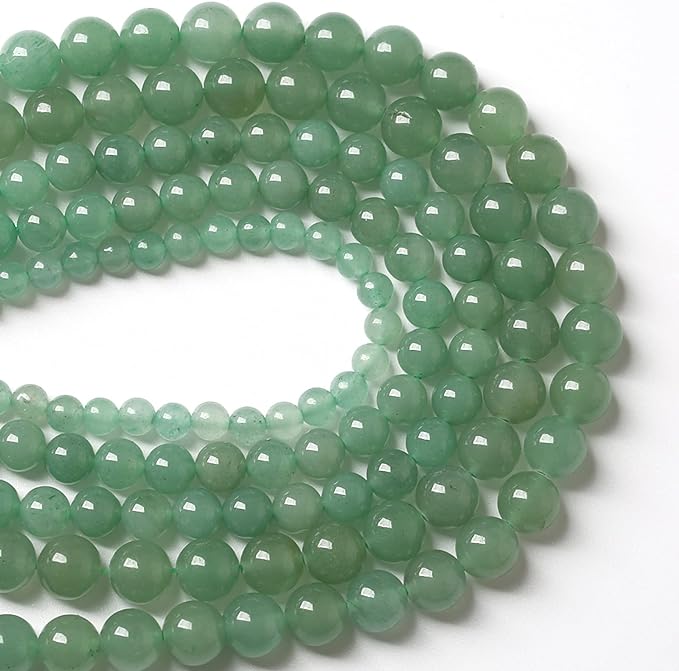 10MM 38PCS Natural Stone Green Aventurine Gemstone Loose Beads for Jewelry Making DIY Bracelet 1 Strand