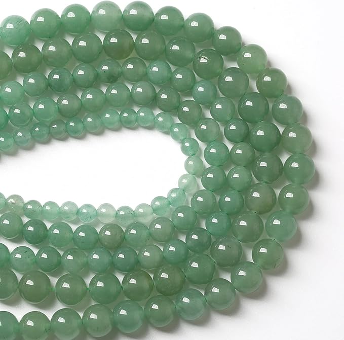 12MM 32PCS Natural Stone Green Aventurine Gemstone Loose Beads for Jewelry Making DIY Bracelet 1 Strand