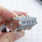 BAZIC Date Stamp and Ink Pad (Black Ink), 12 Years of Dates, Nickel-Plated Steel, Stamp Impression Size 1" x 0.15", 144-Packs