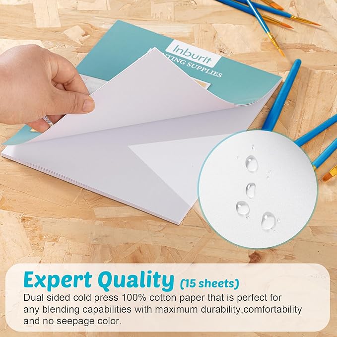 Inburit Art Paint Set for Kids, Painting Supplies Kit with 5 Canvas Panels, 8 Brushes, 18 Acrylic Paints, Multi-Function Table Easel, Etc, Premium Acrylic Paint Set for Students, Kids and Beginner.