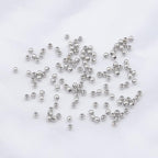 Platinum Plated Round Spacer Beads 2.5mm 500pcs for Jewelry Making Findings Non Tarnish