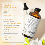 EVOKE OCCU Jasmine Essential Oil for Cleaning, Air Freshening, Relaxing, Add to Spray and Diffuser - 4 Fl Oz