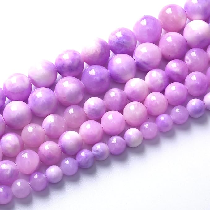 36pcs 10mm Natural Pink Starry Galaxy Persian Jade Gemstone Beads Round Loose Spacer Beads for Jewelry Making DIY Bracelets Necklaces 15" (Pink Starry Persian Jade, 10mm)