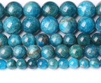 8MM 46PCS Natural Stone Blue Apatite A Grade Loose Beads for Jewelry Making DIY Bracelet