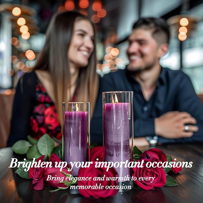 Sukh Purple Snow Pearled-Candles with Wicks - 410G DIY Candle Sand,Pearled Sand Wax with Wicks,Pearled Wax,Refillable for Weddings,Partie,Halloween,Christmas,Thanksgiving