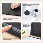 JoyCat Art Portfolio Binder 11"x17",40 Pockets Art Folder with Clear View Pages, 80 Sheets Presentation Binder for Artists and Students (Black)