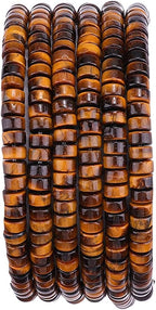 Natural Yellow Tiger Eye Spacer Beads Caps Loose Semi Gemstone for Beading Jewelry Making 4mmx2mm 38cm
