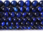 Natural Stone Lapis Blue Tiger Eye Beads Round Loose Spacer Beads for Jewelry Making DIY Bracelet Necklace 6mm 61pcs