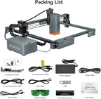 ATOMSTACK 48W Laser Engraver, A40 PRO V2 Laser Cutter with Auto Air Assist, Bulk Engraving Cutting High Accuracy Laser Engraving Machine for Wood, Stone, Metal, Acrylic, Leather, Jewelry