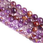 4MM 86PCS Natural Gemstone Purple Ghost Crystal Stone Beads for Jewelry Making DIY Bracelet