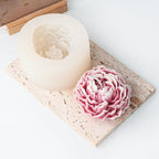 Peony Candle Mold Half Open Flower Mold 3D Flower Resin Casting Mold Resin Making Molds Silicone Mold for Candle Home Decorate Mold Candle Making Mold 3D Animal Mold