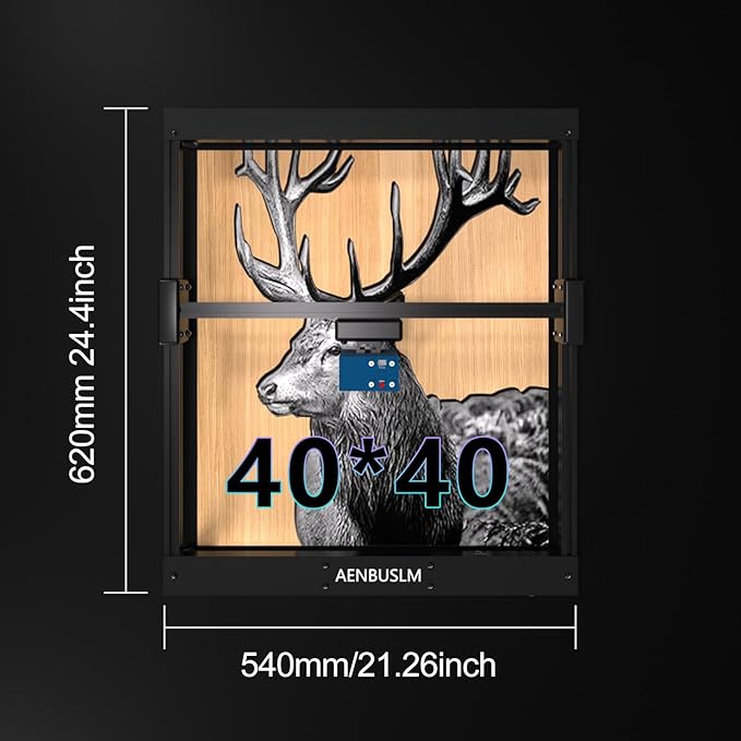 AENBUSLM T1 Laser Engraving Machine,40W Module, 5.5W(5500mW) Output, Built-in Air Assist,Engrave/Cut Wood, Metal, Glass, Leather & More for DIY & Small Business - Class 4