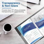 Sooez Art Portfolios 11"x14", Large Portfolio Folder with 30 Pockets & Black Inner Sheets, Display 60 Pages, 11 x 14 Presentation Book for Artwork Storage, Binder with Plastic Sleeves for Artist