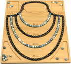 Petoysoso Bead Board for Jewelry Making,Bamboo Necklace Making Supplies,Jewelry Making Supplies,Beading Board