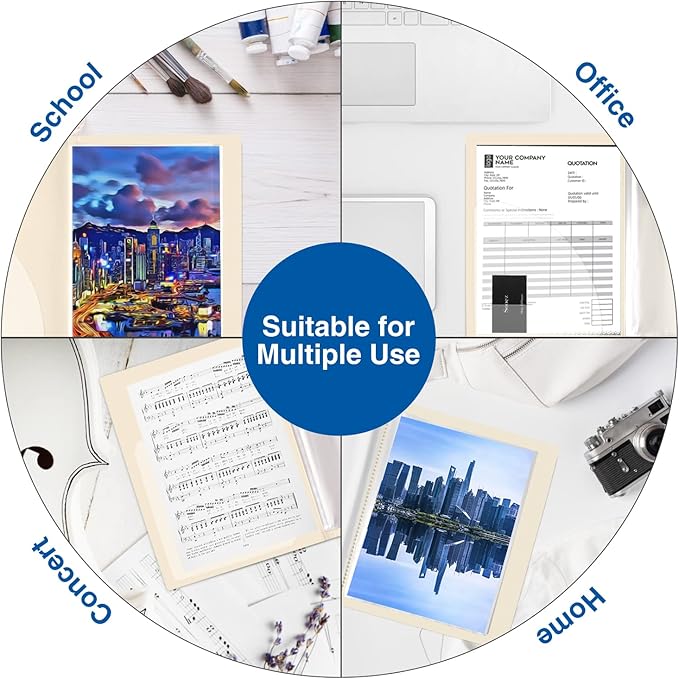 Sooez Art Portfolios 11"x17", Large Portfolio Folder with 30 Pockets & Black Inner Sheets, Display 60 Pages, 11 x 17 Presentation Book for Artwork Storage, Binder with Plastic Sleeves for Artist