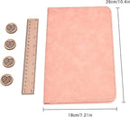 Earssa Knitting Pattern Holder,Knitting Chart Holder,Magnetic Crochet Knitting Chart Holder Knitting Accessories Foldable Knitting Chart Keeper with Ruler for Fixed Crochet Pattern (Pink)