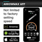 AM ARROWMAX Smart Engraving Pen, HollowCup Motor, 42 Bits with Aluminum Case, OLED, Magnetic Charge, Mini Electric Engraving Tool for Metal, Wood, Glass and Plastic (SGS MAX)