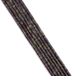 Natural Dragon Blood Jasper Spacer Beads Caps Loose Semi Gemstone for Beading Jewelry Making 4mmx2mm 38cm