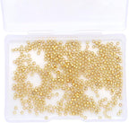 14K Gold Plated Round Spacer Beads 2mm 600pcs for Jewelry Making Findings Non Tarnish