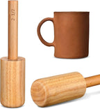 Baderke Cup Pottery Molds, Create Pottery Mug Vases, Cup Molds Crockery Shaping Tool, Assist in Hand Building Crockery Mugs for DIY Ceramic Cup Mug Vase Making(2 1/2 ", 11-12 oz)