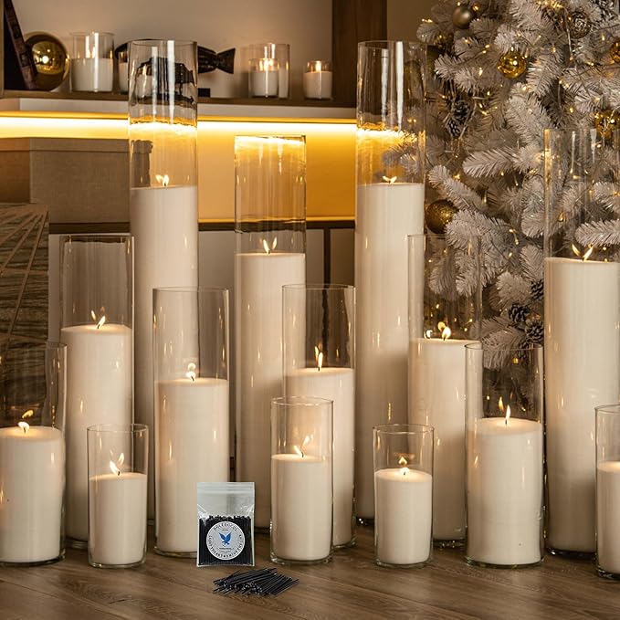 Pearled Candle Extra Wicks 300 Pack for Pearled Candle Making - 2 Inch Black Cotton Candle Wicks for Candle Making DIY