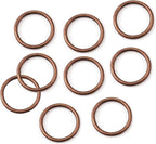 Mandala Crafts 16mm Antique Copper Color Metal Lobster Clasps for Jewelry Making - 100 Lobster Claw Clasps with Jump Rings Jewelry Findings Kit for Necklaces Bracelets Charms Fasteners