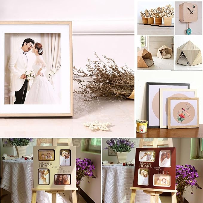 10 Pack Basswood Sheets 3mm 10 x 10 x 1/8 Inch Plywood Board, Thin Natural Unfinished Wood for DIY Crafts Painting, Hobby, Model Making, Wood Burning and Laser Projects