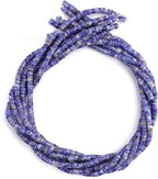 Natural Blue Sodalite Spacer Beads Caps Loose Semi Gemstone for Beading Jewelry Making 4mmx2mm 38cm