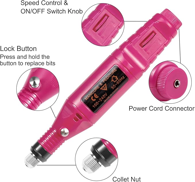 108 Pcs Engraving Tool Kit, Multi-Functional Electric Corded Micro Engraver Etching Pen DIY Rotary Tool for Jewelry Glass Wood Metal Plastic with Scriber, 82 Accessories and 24 Stencils - Red