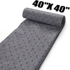 1*PC 40"x 40" Rug Backing Non-Slip, Rug Tufting Cloth for Tufting Gun, Rug Making, Thick Carpet Edging Fabric with Plum Blossom Pattern for DIY Crafts, Punch Needle Monks Cloth for Rug Making