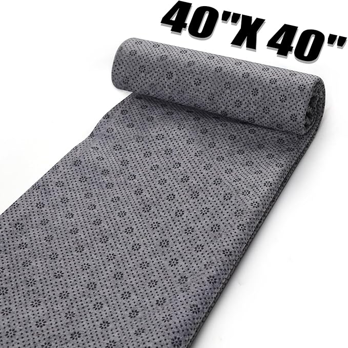 1*PC 40"x 40" Rug Backing Non-Slip, Rug Tufting Cloth for Tufting Gun, Rug Making, Thick Carpet Edging Fabric with Plum Blossom Pattern for DIY Crafts, Punch Needle Monks Cloth for Rug Making