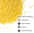 10 LB Yellow Beeswax Pellets - DIY Candle Making Kits, Magical Craft Making, Hand Care DIY Creams, Lip Balms and Soap Making Supplies (160 oz).