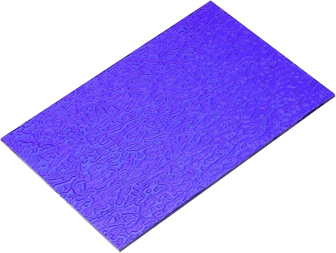 MECCANIXITY Stained Glass Sheet Mosaic Tile 5.9 Inch x 3.9 Inch Dark Blue Stained Glass Sheets for Crafts DIY, Art Project