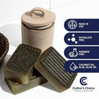 Crafter's Choice Detergent Free Melt and Pour Soap Base for Soap Making and DIY Crafting Projects, SLS/SLES Free, 2LB Block (Aloe Vera & Olive)