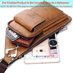 RIVEENY Sling Bag Acrylic Template,Leather Pattern Acrylic Leather Templates for Capacity Crossbody Backpack Casual Motorcycle Chest Bag (AAB-533)