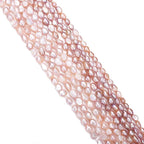 Natural Pearl Beads 9-10mm Purple Freshwater Cultured Loose Gemstone Beads for DIY Jewelry Making 13.8''/Strand