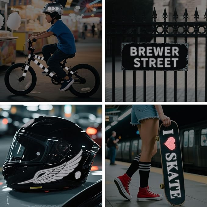 TECKWRAP Black Reflective Chrome Adhesive Vinyl Flashlight Sensitive Vinyl for Crafts, Decals, Bikes, Motorcycles, Helmets, Mailbox, Reflective Tape, 1ftx5ft, Ink Black