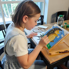 Falling in Art Tabletop Easel Set - 29 Pieces Starter Kit - Artist Acrylic Painting Kit with 12 Acrylic Paints Set, Canvas Panels, Brushes, Wooden Palette for Kids, Adults, Beginners, Professionals